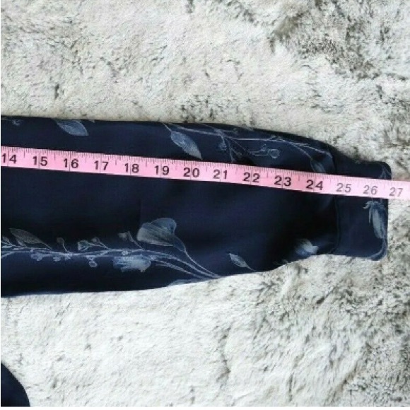 Moda Seta Sandra King 100% Silk Blue Button Front Blouse Tunic Top, Sz S - Picture 8 of 10